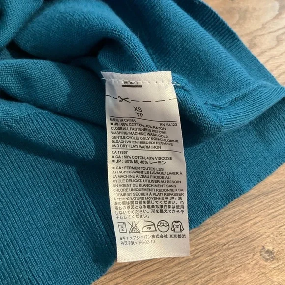 Banana Republic Factory teal cardigan, XS - Picture 6 of 6
